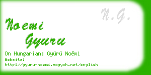 noemi gyuru business card